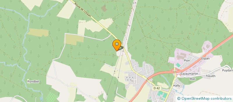 localisation de l'entreprise INDIVISION FRAGUES SARRAILH  PONTONX-SUR-L ADOUR