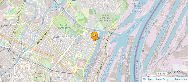 localisation de l'entreprise INDIVISION FRANCE IMMO GARNER STREICHER à STRASBOURG