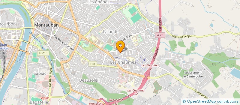 localisation de l'entreprise INDIVISION FRANCIS PECHVERTY - PAULINE PECHVERTY  MONTAUBAN