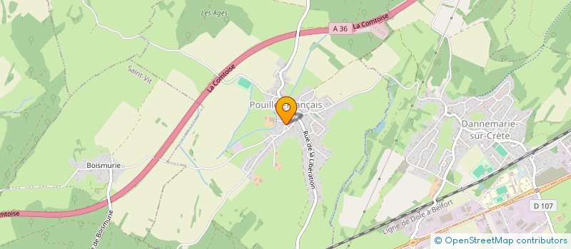 localisation de l'entreprise INDIVISION FRANCOIS GARCIA  POUILLEY-FRANCAIS