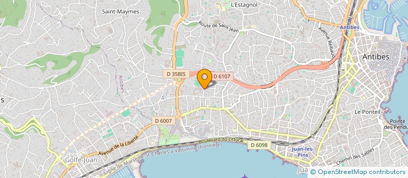 localisation de l'entreprise INDIVISION FRANCOISE GRANET ET ANNE-MARIE DUCROT  ANTIBES