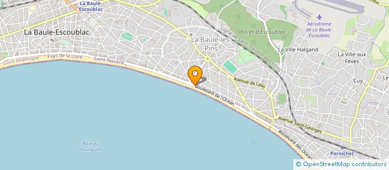 localisation de l'entreprise INDIVISION FRAQUET à LA BAULE-ESCOUBLAC