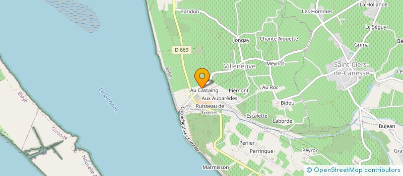 localisation de l'entreprise INDIVISION FRENEAU-GOUMAUD  VILLENEUVE