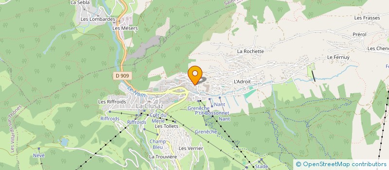 localisation de l'entreprise INDIVISION FRODEAU CLAIRE ET BENOIT à LA CLUSAZ