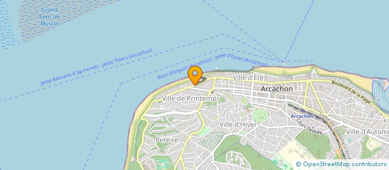 localisation de l'entreprise INDIVISION FROMAGET ARCACHON  ARCACHON