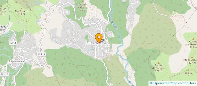 localisation de l'entreprise INDIVISION FROMAJOT - DECELIS  TOURRETTE-LEVENS