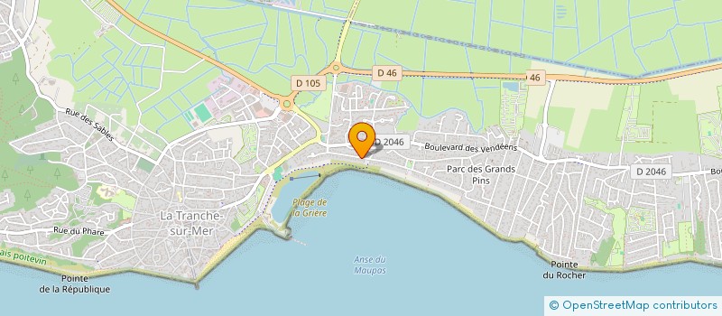 localisation de l'entreprise INDIVISION FRUCHET ET GIRAUD à LA TRANCHE-SUR-MER