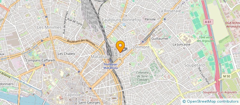 localisation de l'entreprise INDIVISION FRUGNAC NICOLAS ET ALEXANDRE  TOULOUSE