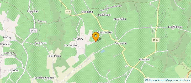 localisation de l'entreprise INDIVISION FRUMHOLTZ à LIGNIERES-AMBLEVILLE