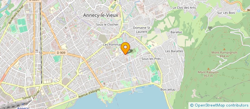 localisation de l'entreprise INDIVISION FUMEY CLEMENT ET MALLET CECILE  ANNECY