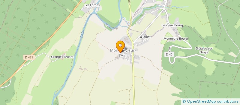 localisation de l'entreprise INDIVISION GABET OUGIER  MONTIGNY-SUR-L'AIN