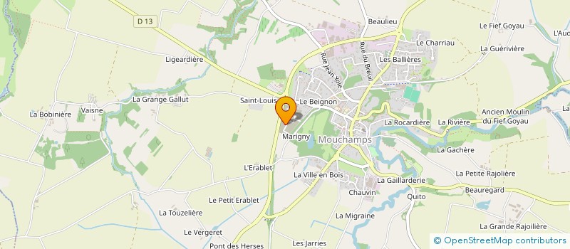 localisation de l'entreprise INDIVISION GABORIAU  MOUCHAMPS