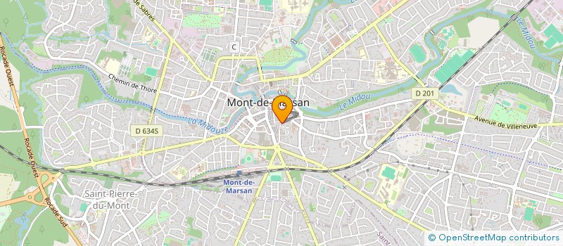 localisation de l'entreprise INDIVISION GACHET  MONT-DE-MARSAN