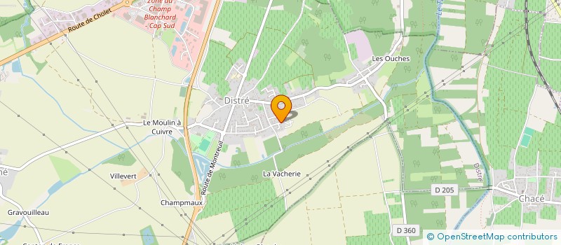 localisation de l'entreprise INDIVISION GACHET ORIOT  DISTRE