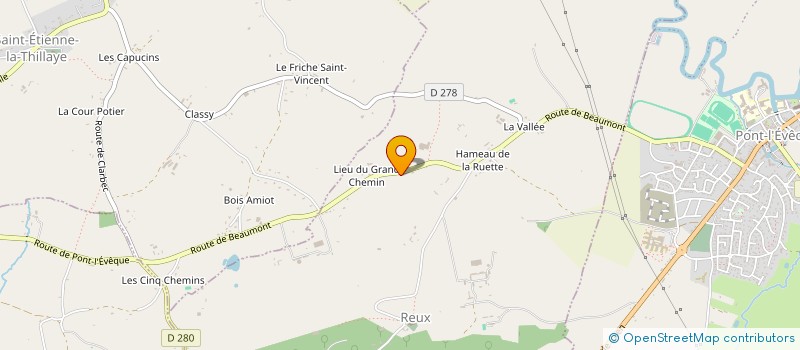 localisation de l'entreprise INDIVISION GADENNE  REUX