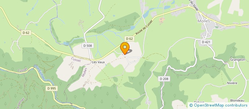 localisation de l'entreprise INDIVISION GADET  MOLLES