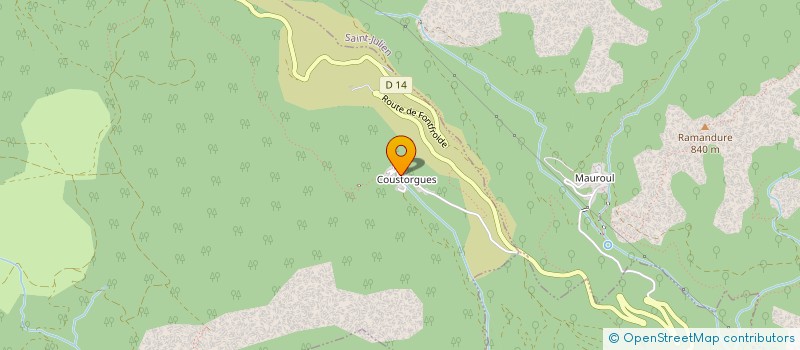 localisation de l'entreprise INDIVISION GAETAN BONNETAY ET CATHERINE NEAU  FRAISSE-SUR-AGOUT