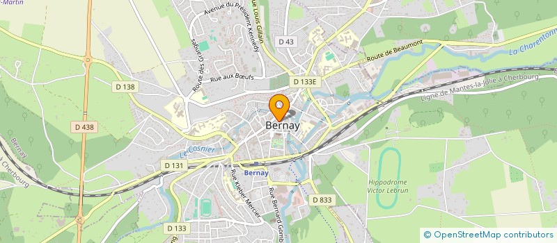 localisation de l'entreprise INDIVISION GAFFE MORIN  BERNAY