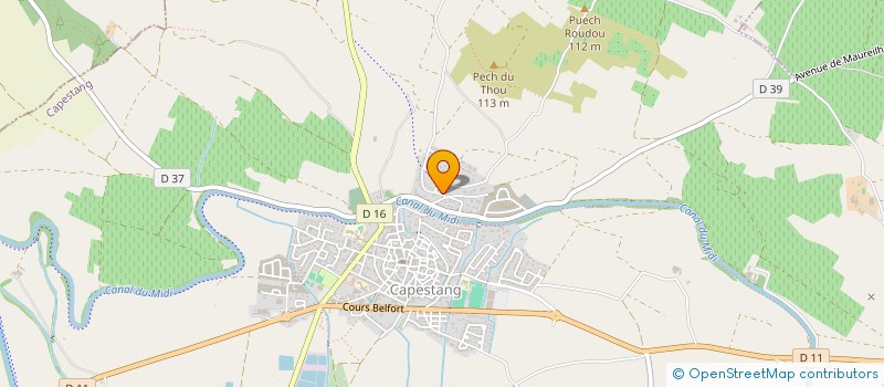 localisation de l'entreprise INDIVISION GALINIER à CAPESTANG