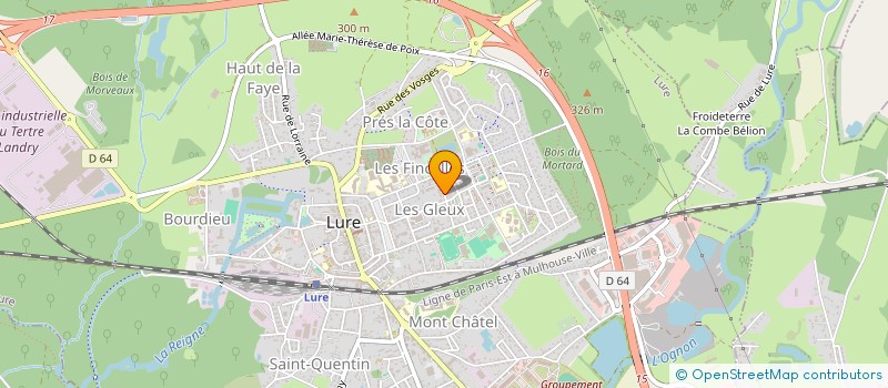 localisation de l'entreprise INDIVISION GAMET  LURE