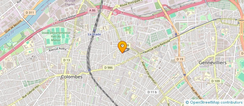 localisation de l'entreprise INDIVISION GANDOLFINI à COLOMBES