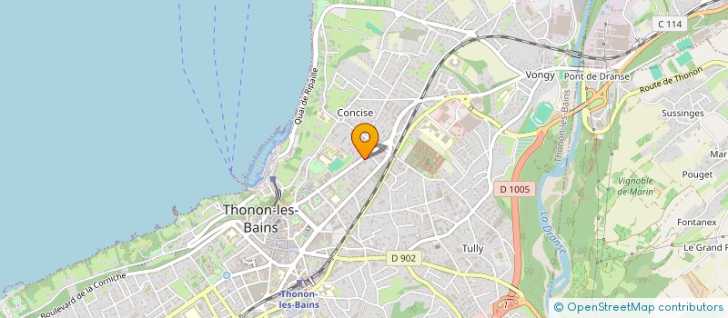 localisation de l'entreprise INDIVISION GANDY PEZET à THONON-LES-BAINS