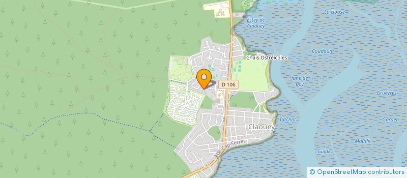 localisation de l'entreprise INDIVISION GARCIA FARGEANT  LEGE-CAP-FERRET