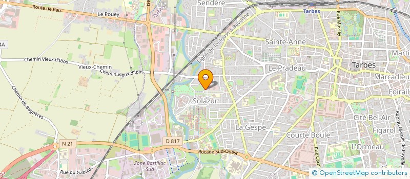 localisation de l'entreprise INDIVISION GARCIN / DELAREUX VINCENT ET STEPHANIE  TARBES