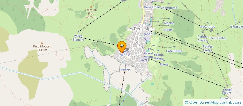 localisation de l'entreprise INDIVISION GARDEL-SETTINIERI  LES DEUX ALPES