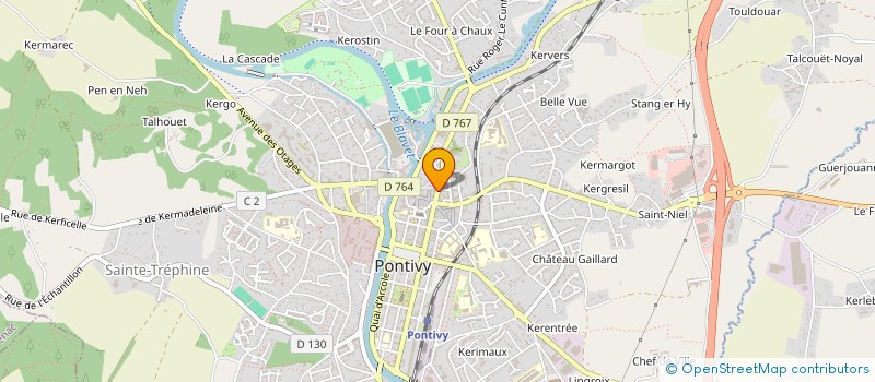 localisation de l'entreprise INDIVISION GARDIEN LOCATION  PONTIVY
