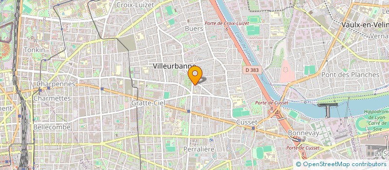 localisation de l'entreprise INDIVISION GARIEPUY / GHILLEBAERT  VILLEURBANNE