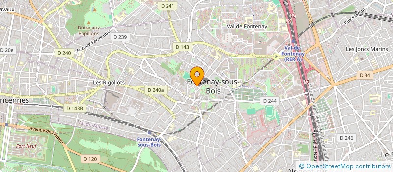 localisation de l'entreprise INDIVISION GARNERO B ET LAUBIE C à FONTENAY-SOUS-BOIS