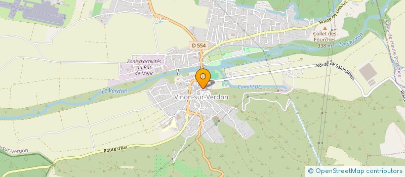 localisation de l'entreprise INDIVISION GARNIER à VINON-SUR-VERDON