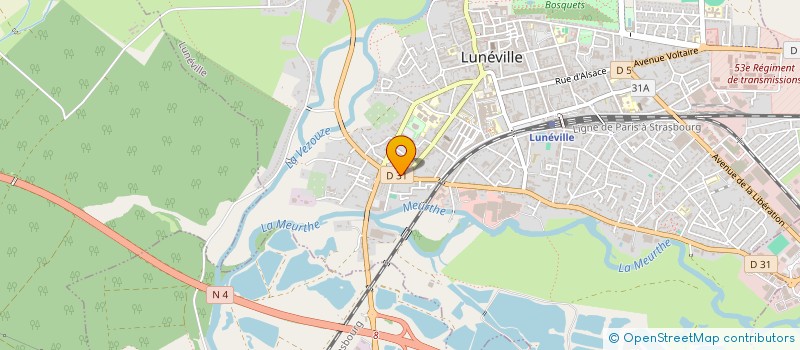 localisation de l'entreprise INDIVISION GARNIER GASSMANN  LUNEVILLE