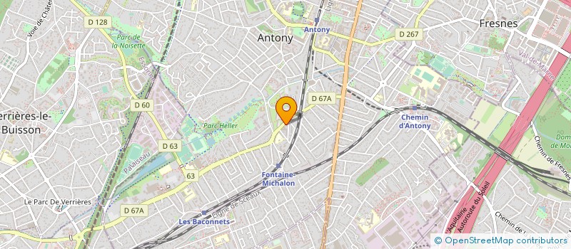 localisation de l'entreprise INDIVISION GARREC /  TARAMA à ANTONY