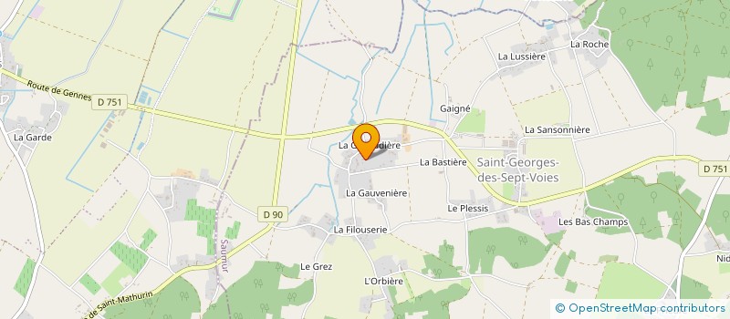 localisation de l'entreprise INDIVISION GASCHIGNARD  GENNES-VAL-DE-LOIRE