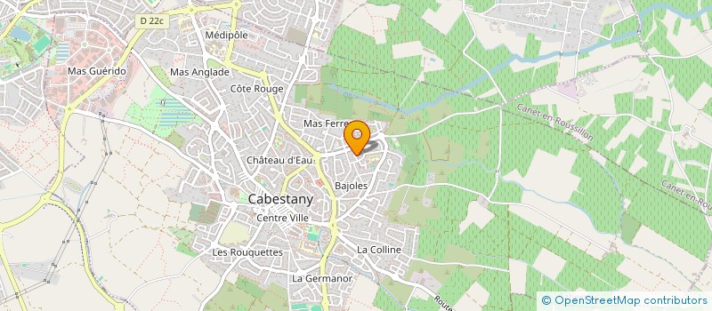 localisation de l'entreprise INDIVISION GASPARD SARIS  CABESTANY