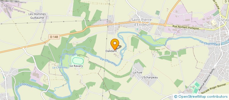 localisation de l'entreprise INDIVISION GATELIER GRIMAUD  SAINT-PIERRE-D'EXIDEUIL