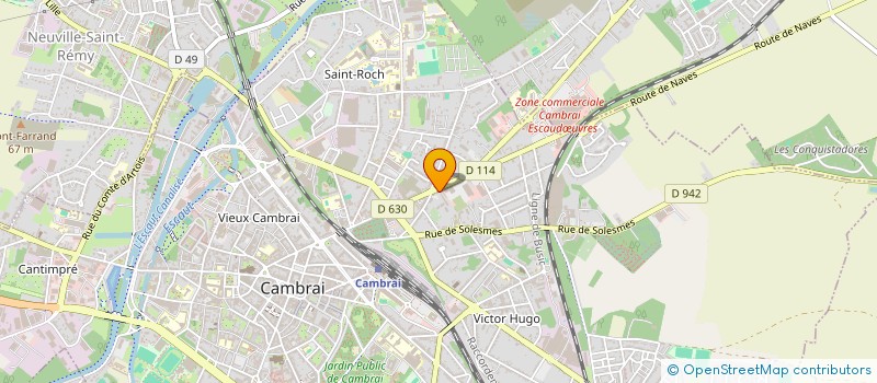 localisation de l'entreprise INDIVISION GAUDEFROY D & A à CAMBRAI