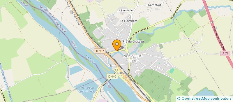 localisation de l'entreprise INDIVISION GAUDIN JEAN-BAPTISTE ET EUGENIE à NEUVY-SUR-LOIRE