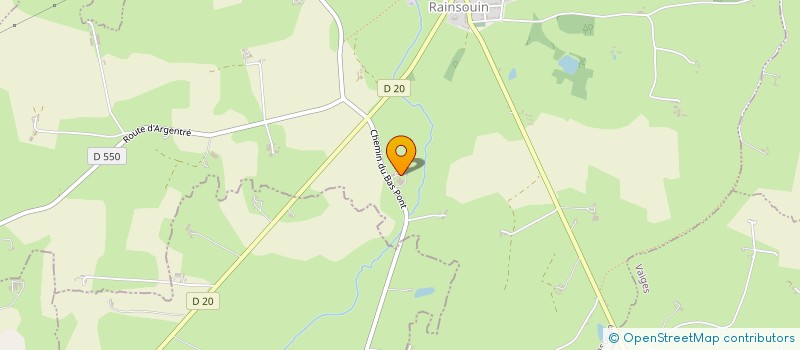 localisation de l'entreprise INDIVISION GAUDINIERE  LA CHAPELLE-RAINSOUIN