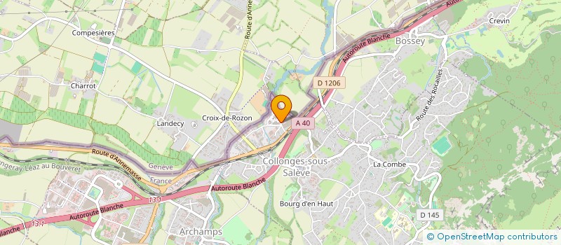 localisation de l'entreprise INDIVISION GAUDRY DEJONGHE  COLLONGES-SOUS-SALEVE