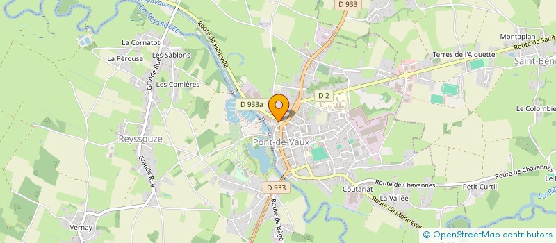 localisation de l'entreprise INDIVISION GAUGE VIAUD  PONT-DE-VAUX