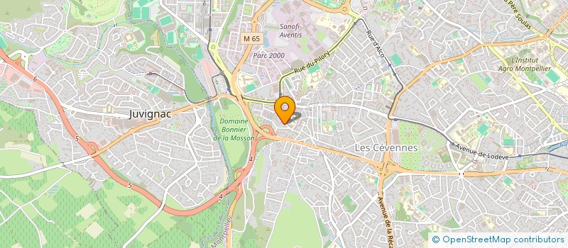 localisation de l'entreprise INDIVISION GAUNIN- GUIBBERT à MONTPELLIER
