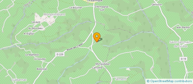 localisation de l'entreprise INDIVISION GAUSSEM  GABARNAC