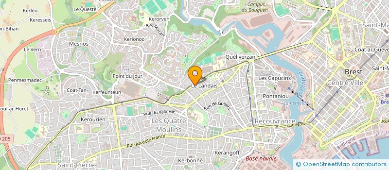 localisation de l'entreprise INDIVISION GAUTHIER DUFRECHE à BREST