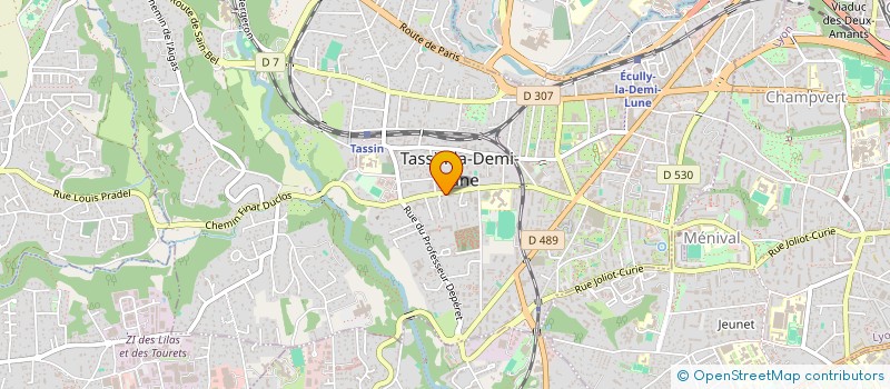 localisation de l'entreprise INDIVISION GAUVIN CHAPOLARD  TASSIN-LA-DEMI-LUNE