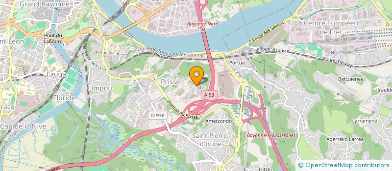 localisation de l'entreprise INDIVISION GAVE PELLE à BAYONNE