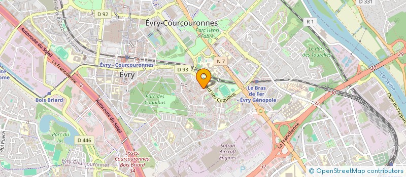 localisation de l'entreprise INDIVISION GAY BOUCHOT  EVRY-COURCOURONNES