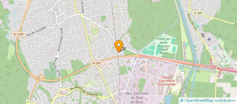 localisation de l'entreprise INDIVISION GEFFROY PETRIS à LA TESTE-DE-BUCH